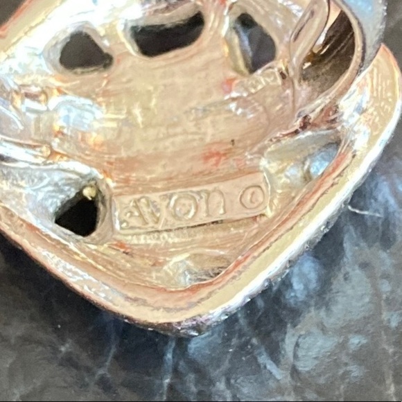 Womens Silver Tone Avon Adjustable Turquoise Ring - Picture 5 of 6